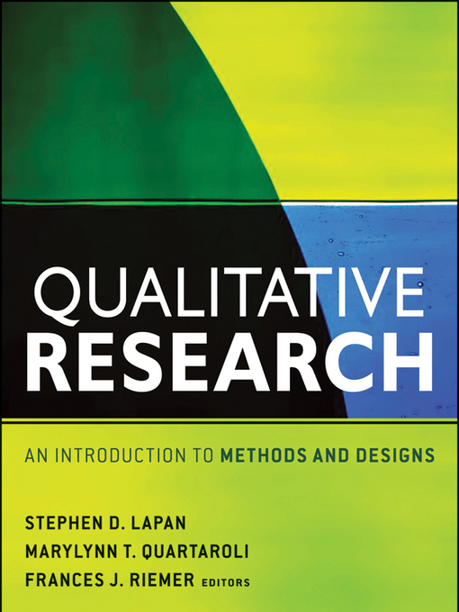Title details for Qualitative Research by Stephen D. Lapan - Available